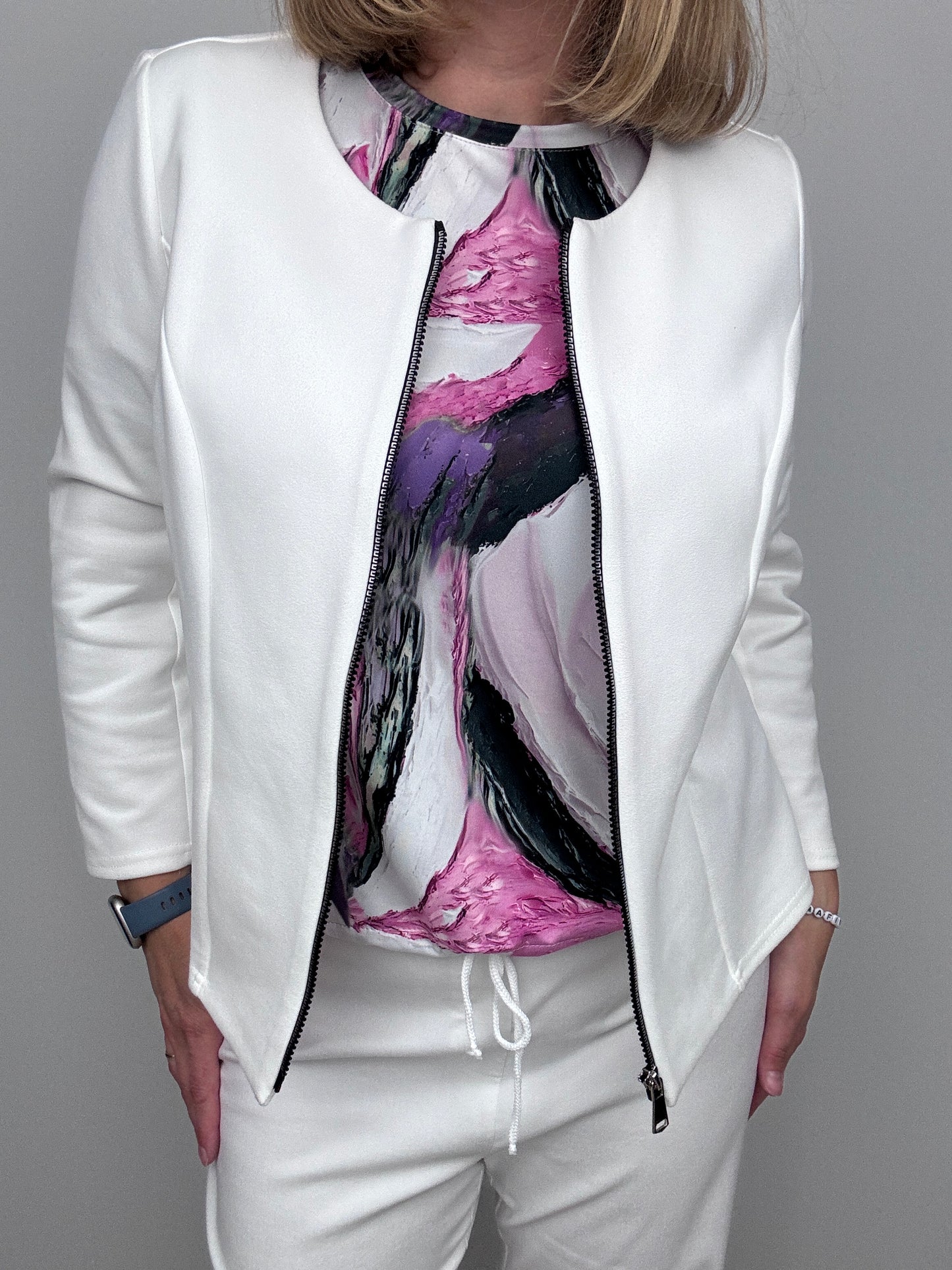 Cream Suedette jacket