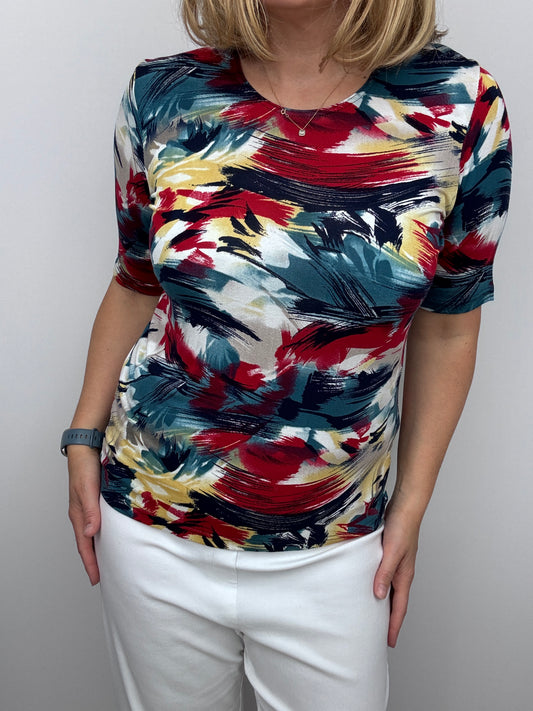 LILY cotton feel style top short sleeve
