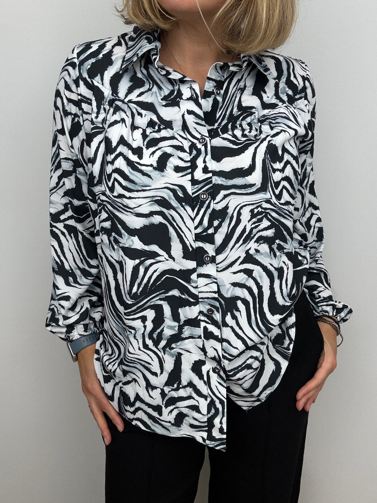 NOVA zebra print blouse