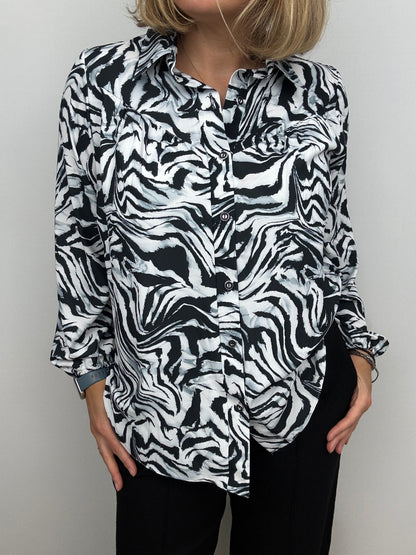 NOVA zebra print blouse