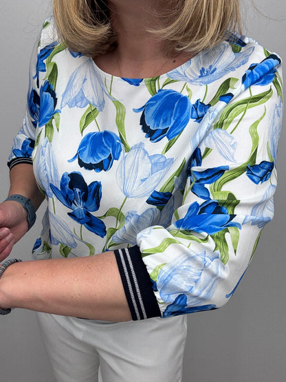 EDEN top with sporty band