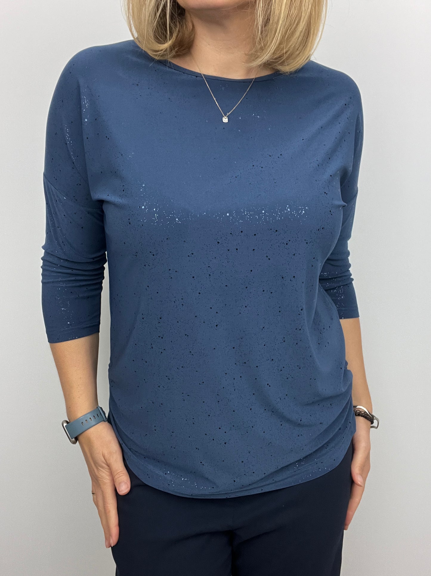 CARRIE festive round neck top