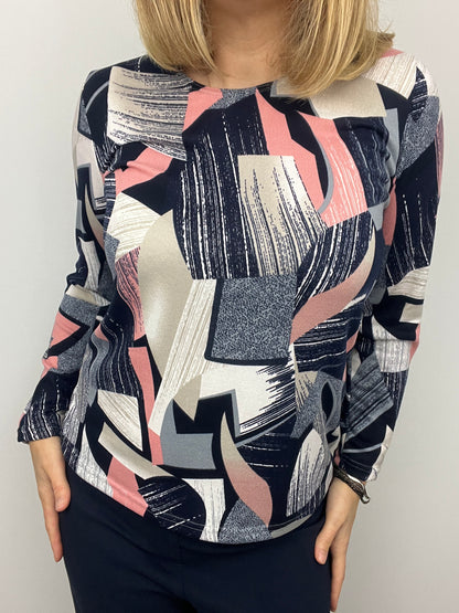 LISA fine knit style top long sleeve