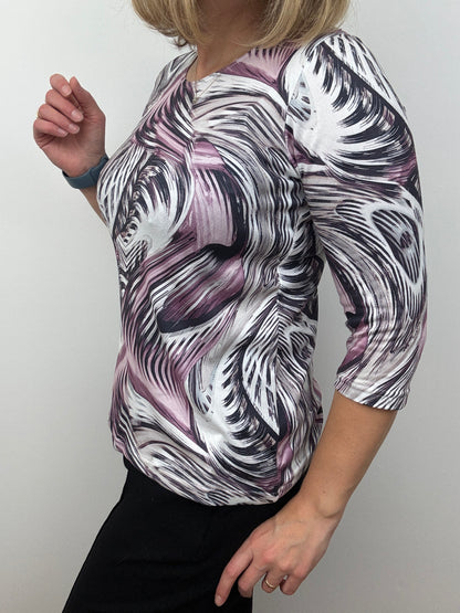 DREW fine knit style top
