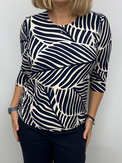 PAULINE peachy feeling style top 3/4 sleeves