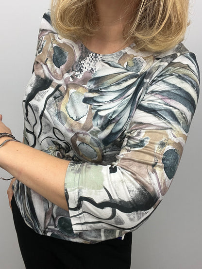 BARBARA peachy feeling style top 3/4 sleeves