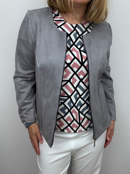 JANE peachy feeling style top 3/4 sleeves