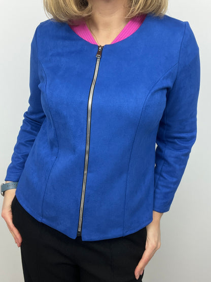 Royal Blue Suedette jacket