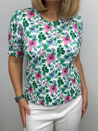 LIBBY cotton feel style top short sleeve