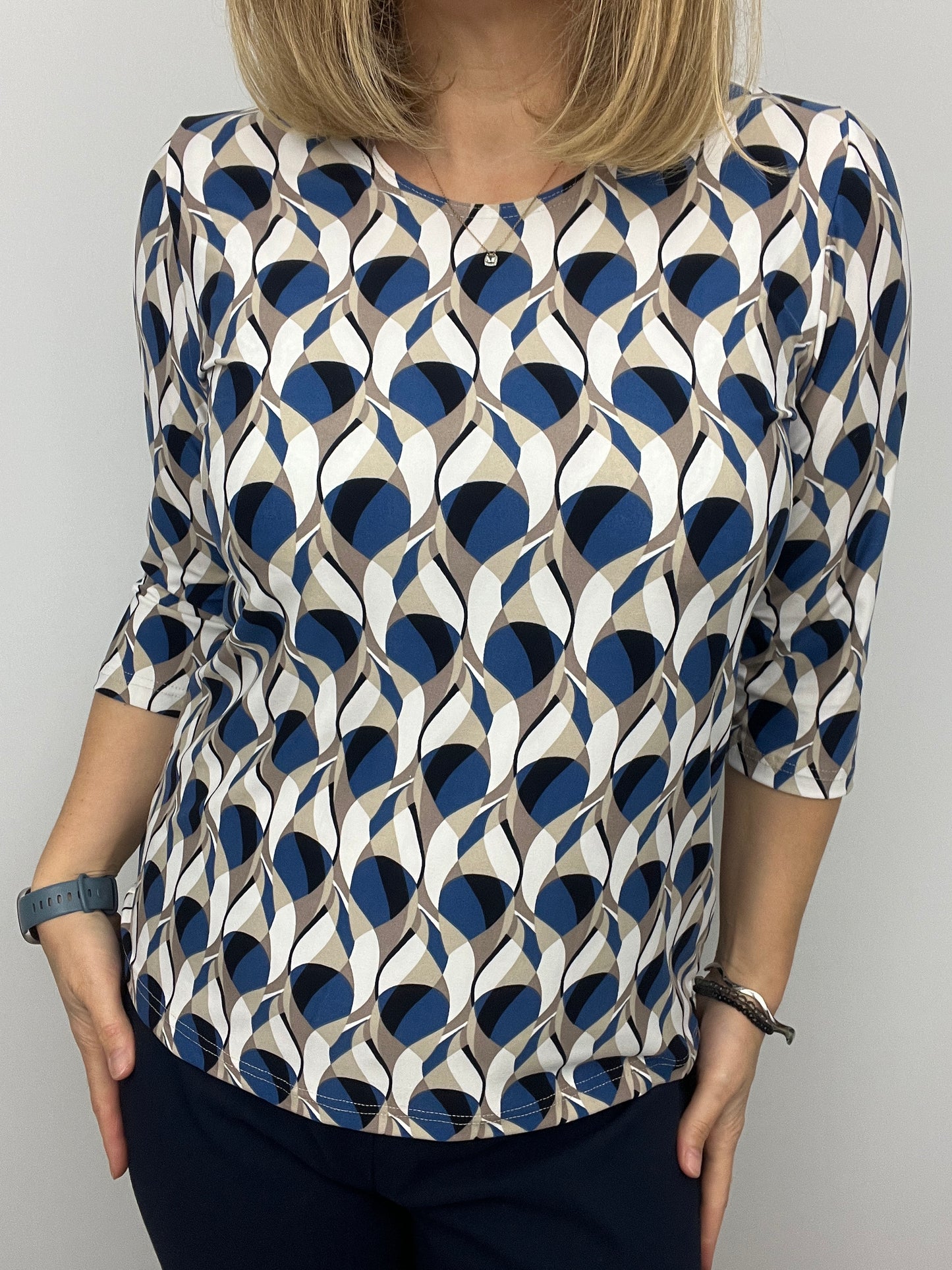 PIPER peachy feeling style top 3/4 sleeves