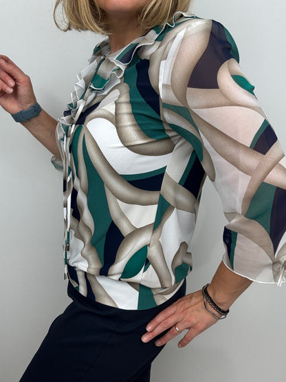 INGRID ruffle top