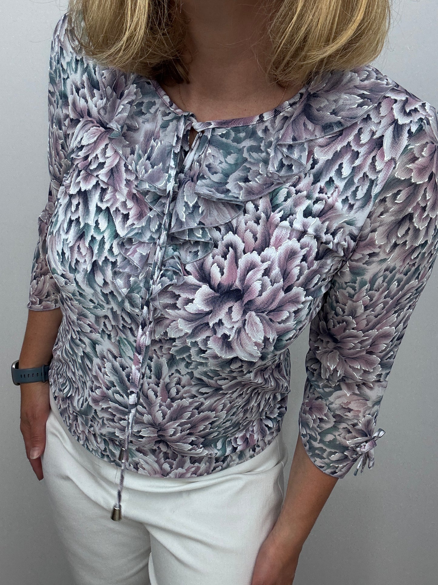 FLORA ruffle top