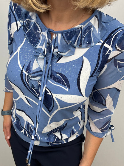 ANDREA ruffle top