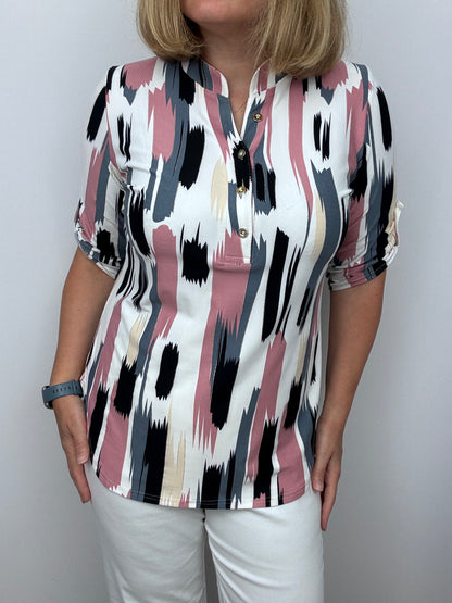 ALICE stand-up collar blouse