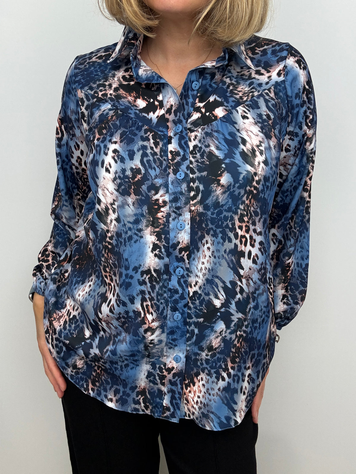 RUBY animal print blouse