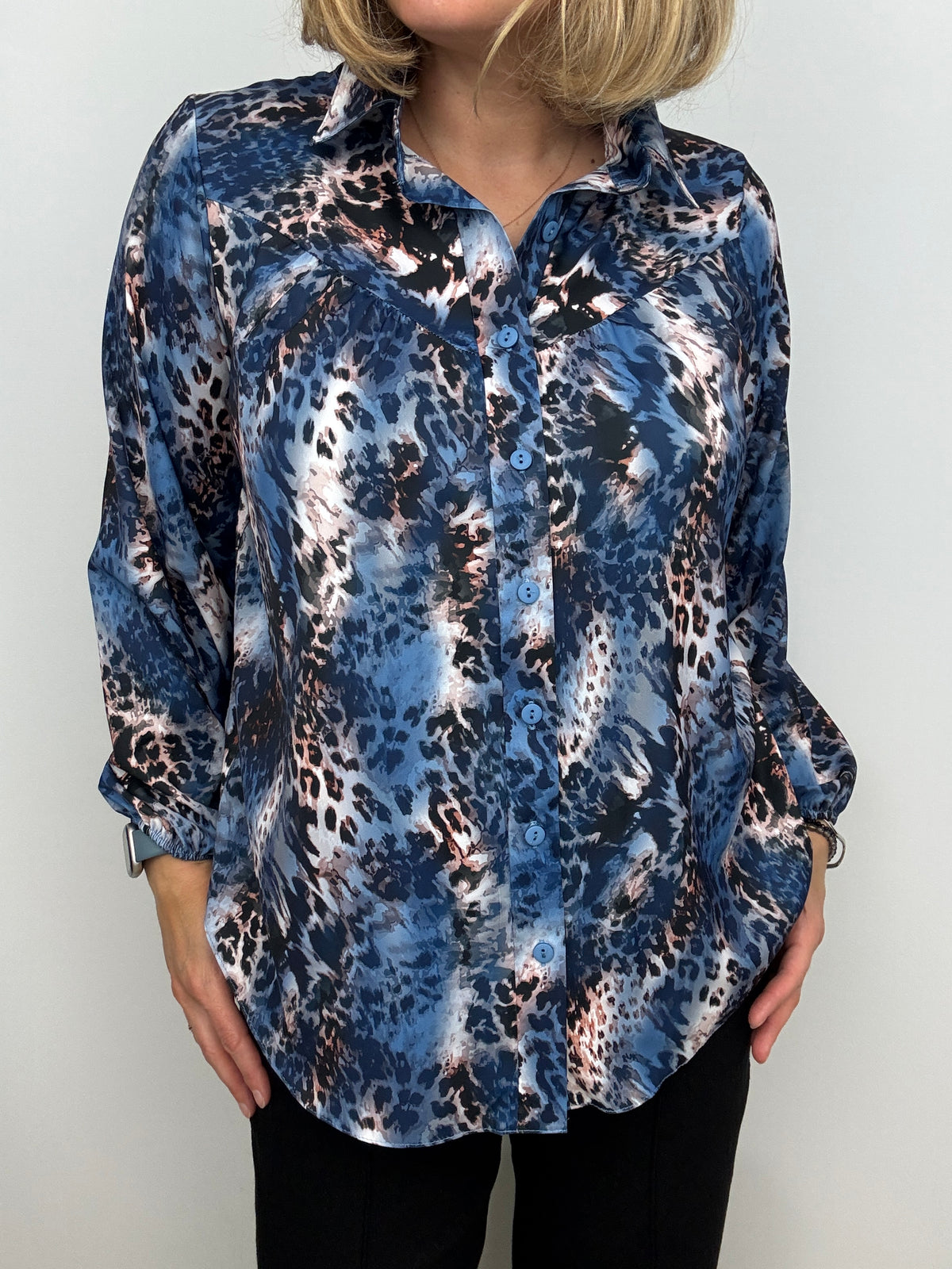RUBY animal print blouse