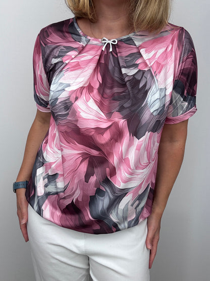 LARA top with gently elasticated hem