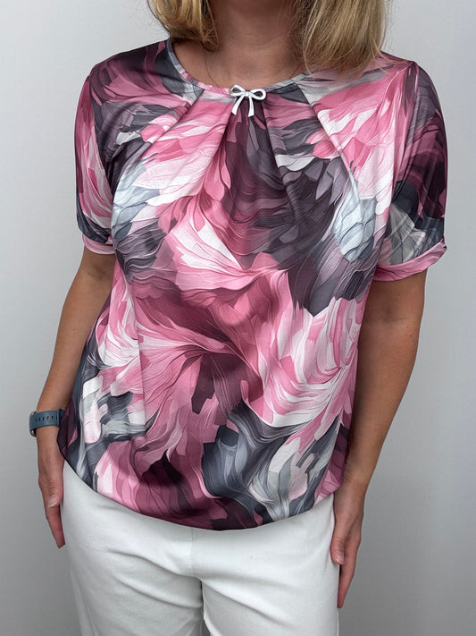 LARA top with gently elasticated hem