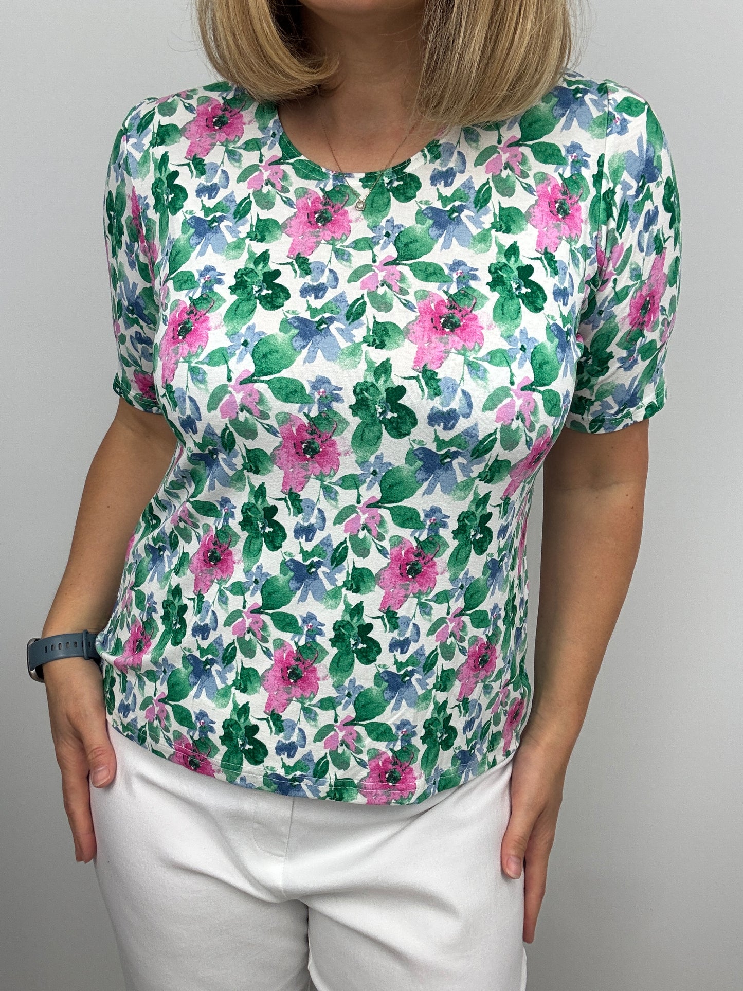 LIBBY cotton feel style top short sleeve