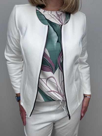 Cream Suedette jacket