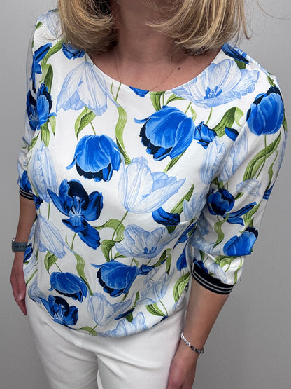 EDEN top with sporty band