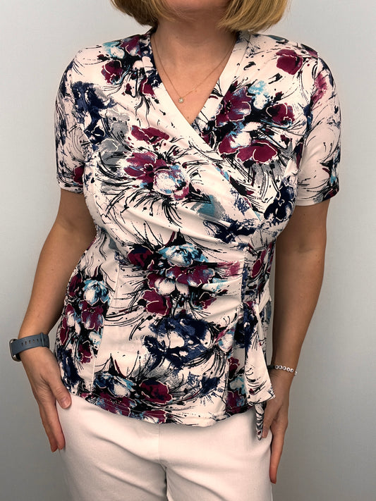 Violet wrap top