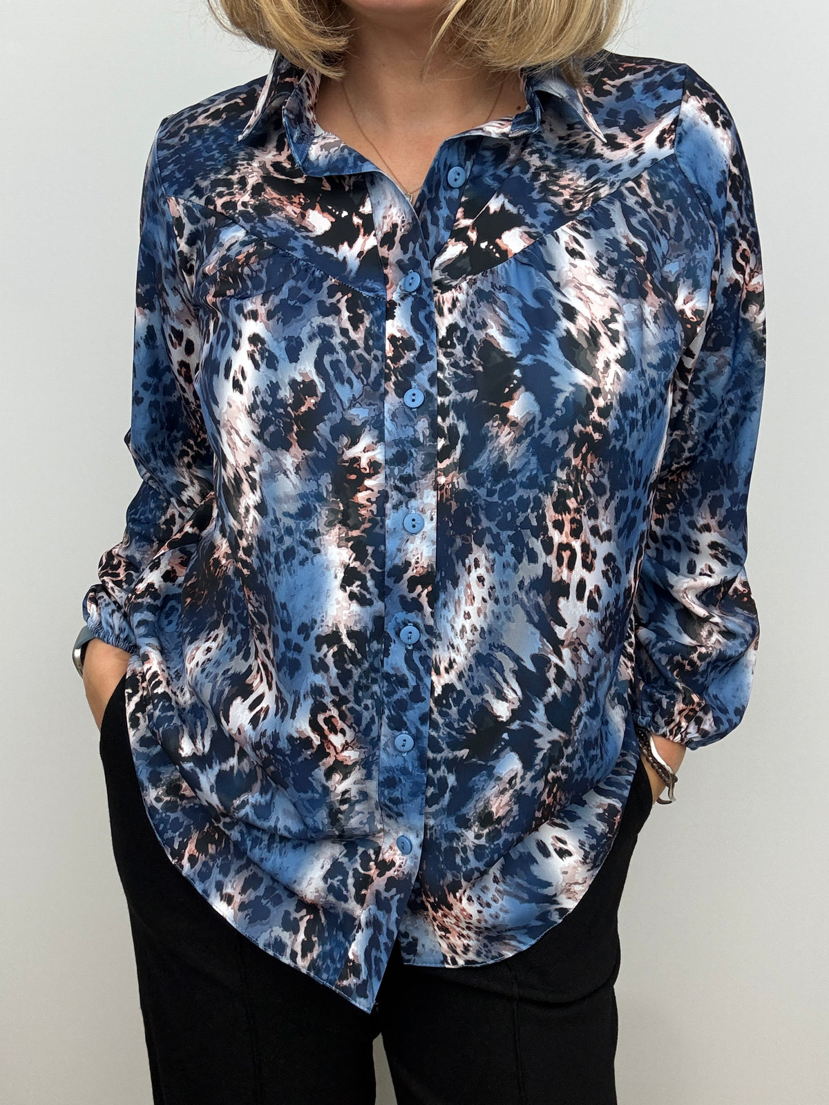 RUBY animal print blouse
