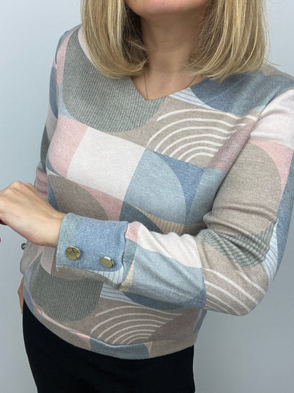 MEREDITH subtle v-neck soft jumper