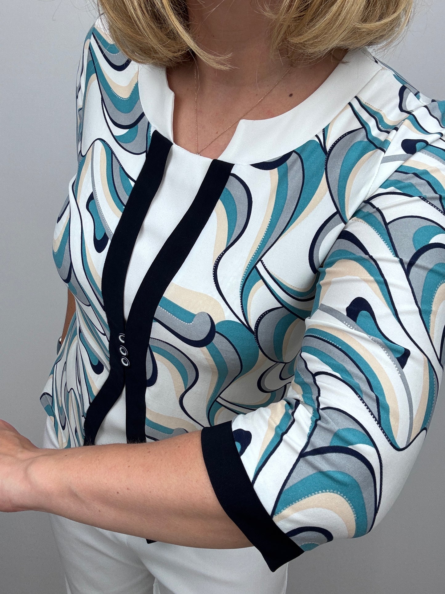 GWENDOLINE twin-set effect top