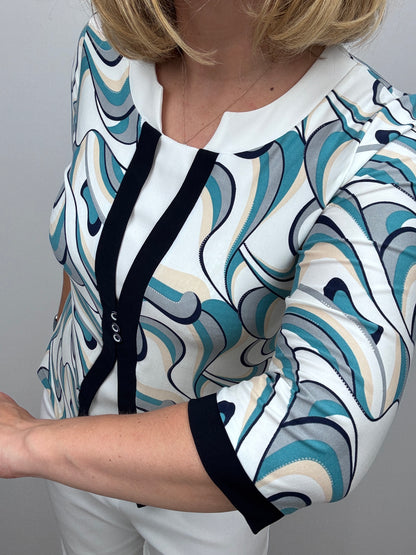 GWENDOLINE twin-set effect top