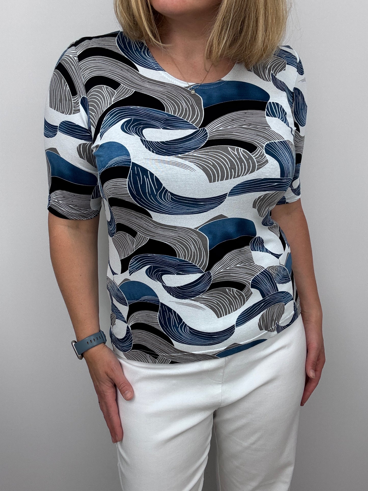 ELLEN cotton feel style top short sleeve