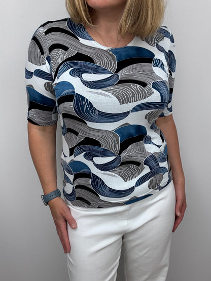 ELLEN cotton feel style top short sleeve