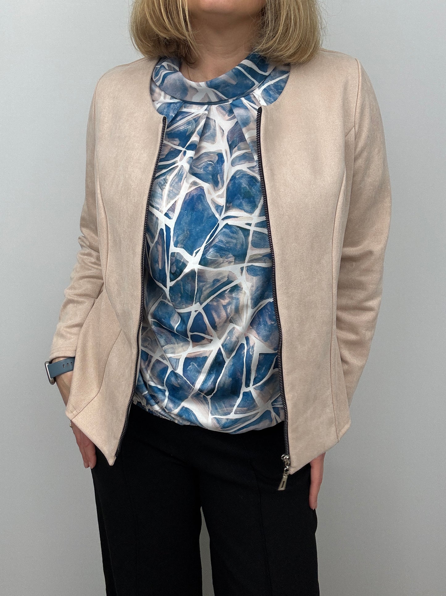 Beige Suedette jacket