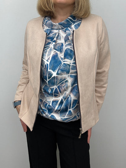 Beige Suedette jacket