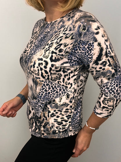 PANTHER round neck top