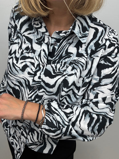 NOVA zebra print blouse