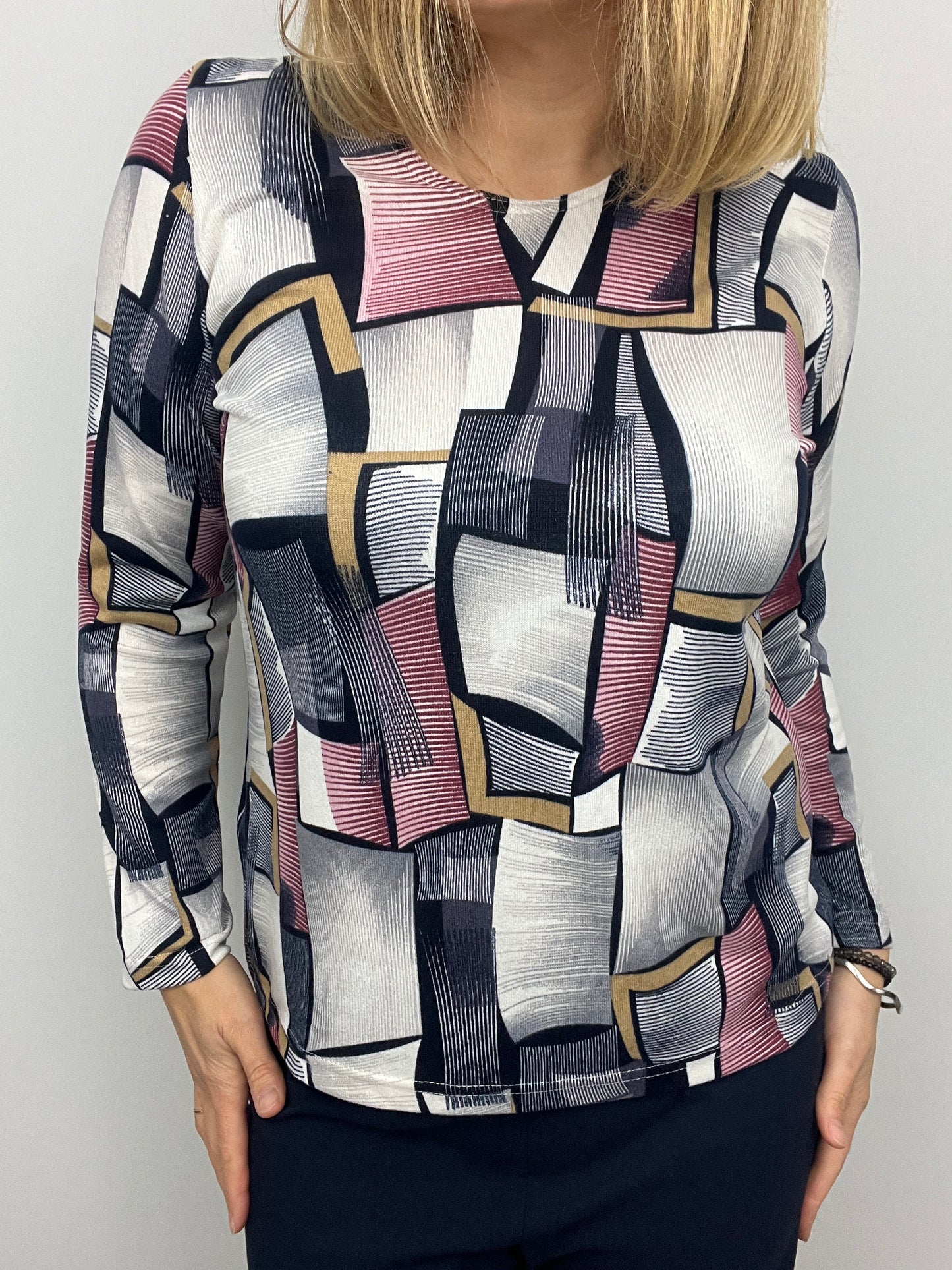 MARGOT fine knit style top long sleeve