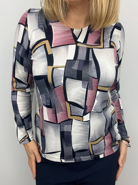 MARGOT fine knit style top long sleeve