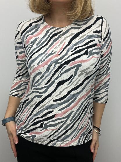 FIONA peachy feeling style top 3/4 sleeves
