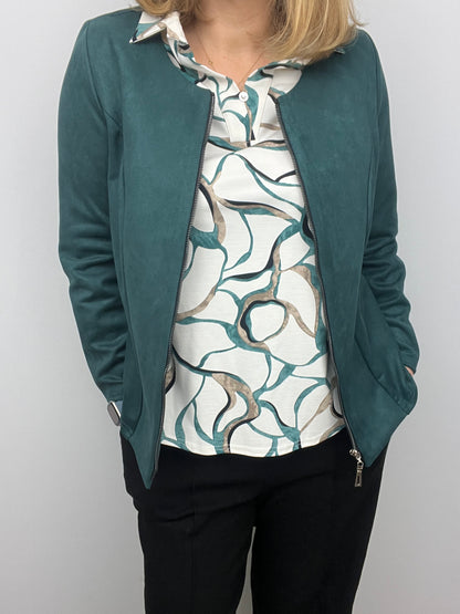 Green Suedette jacket