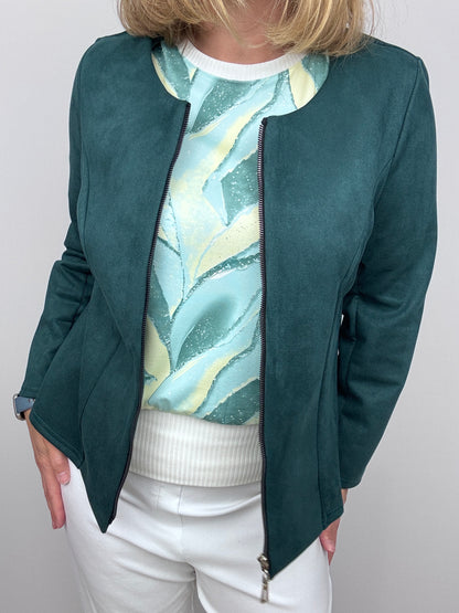 Green Suedette jacket