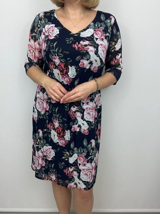 KATHERINE v-neck dress fully lined