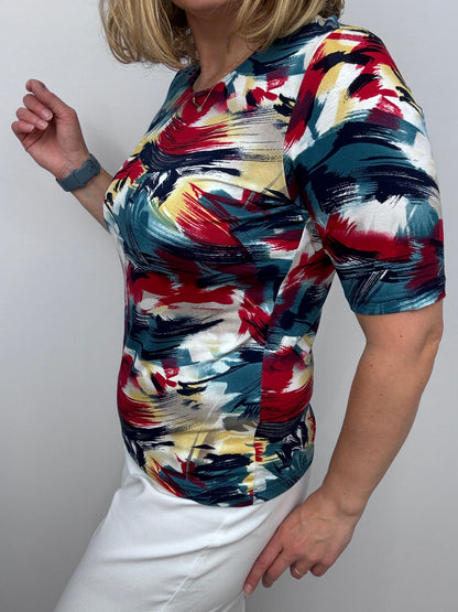 LILY cotton feel style top short sleeve