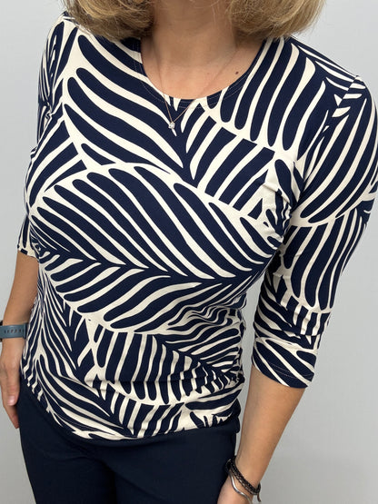 PAULINE peachy feeling style top 3/4 sleeves