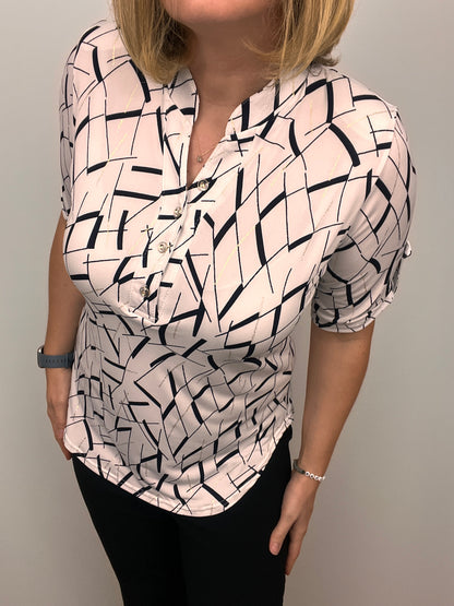 DEBRA stand-up collar blouse