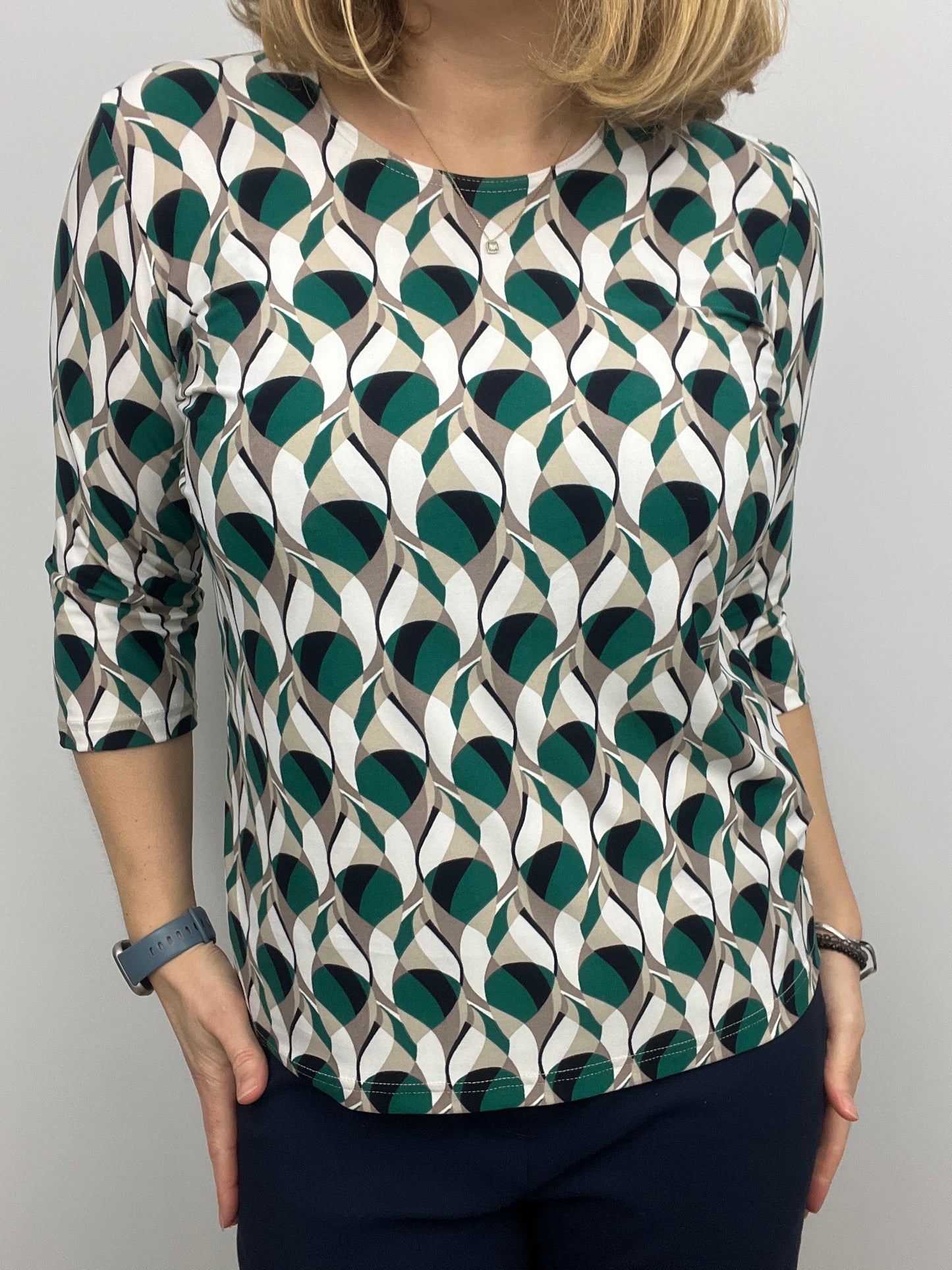 PIPER peachy feeling style top 3/4 sleeves