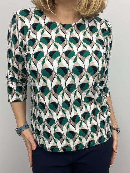 PIPER peachy feeling style top 3/4 sleeves