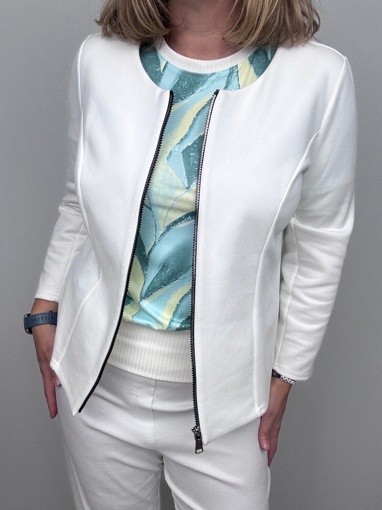 Cream Suedette jacket