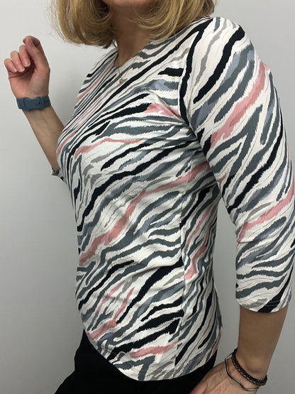 FIONA peachy feeling style top 3/4 sleeves