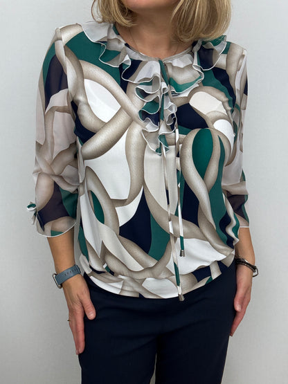 INGRID ruffle top